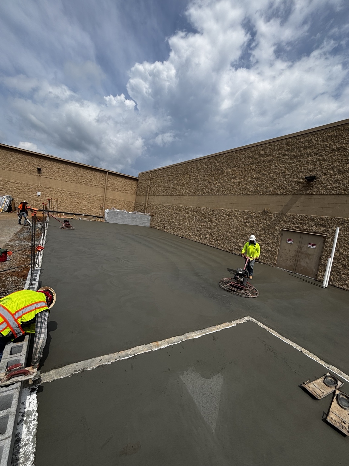 Commercial concrete floor